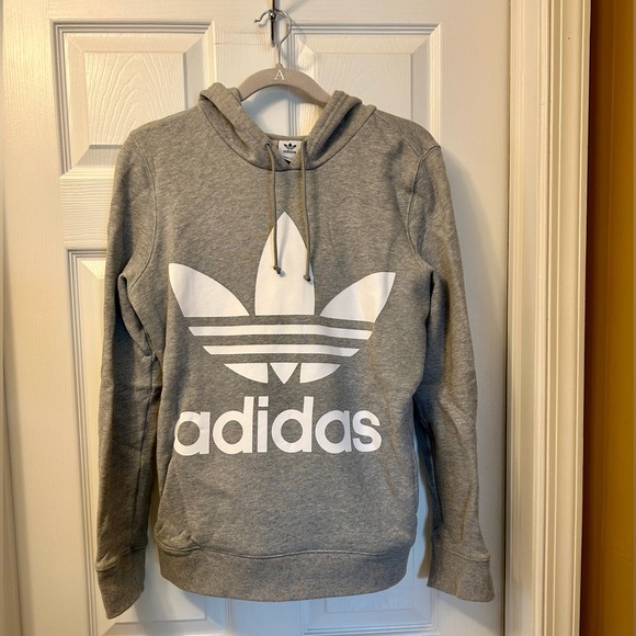 Adidas Trefoil Logo Hoodie Sweatshirt - Picture 4 of 7